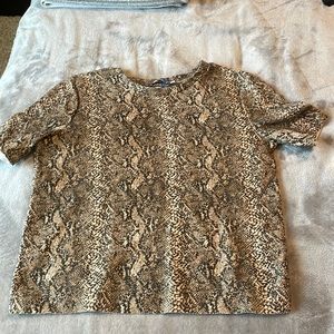 Zara snake print top